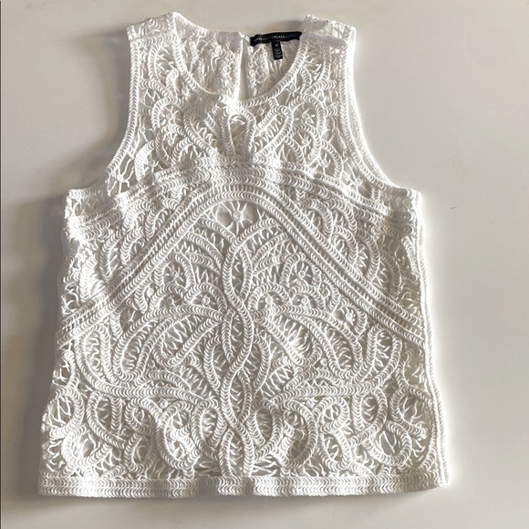 White House Black Market Tops - White House Black Market Crochet Sleeveless Tank Top